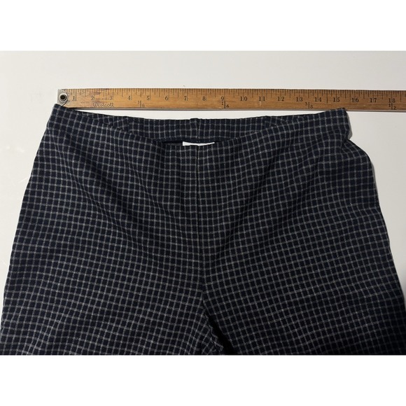 J. Jill Denim - J JILL Medium Blue/Gray Check Ponte Slim Leg Pants waist 32